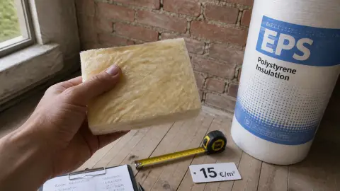Isolation thermique mur intérieur : coût au m² par type de produit