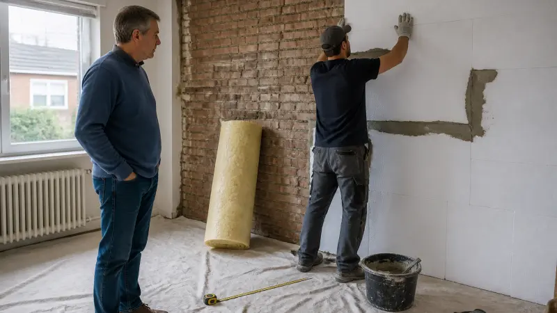 Prix de l'isolation mur intérieur : estimation selon surface et matériau